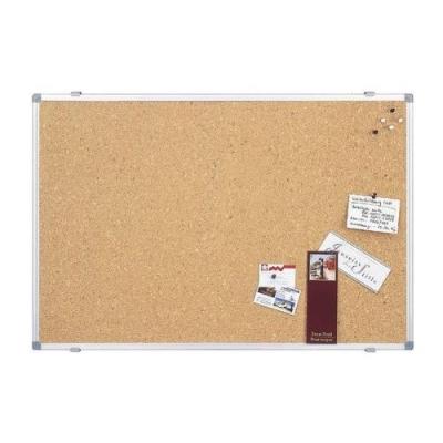 Magnetoplan - tableau en liège sp, (l)600 x (h)450 mm en liège presse de haute valeur, pour punaiser les notices, cadres en alum