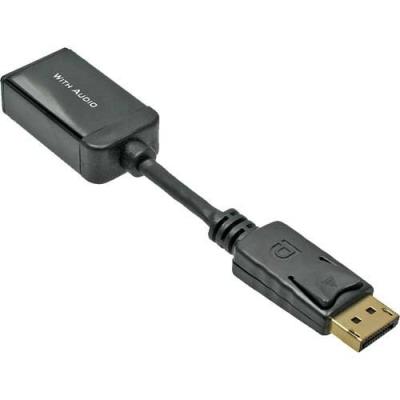 Video- audio-adapter - displayport hdmi - displayport (m) - hdmi, 19-polig (w) - ( displayport 1.2 ) - schwarz