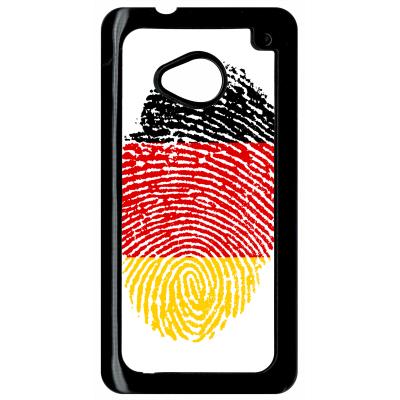 Coque HTC m7 empreinte digitale drapeau allemagne germany