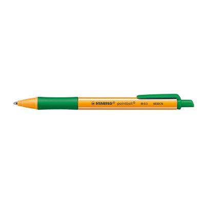Stylo bille Pointball rétractable PM vert grip antidérapant