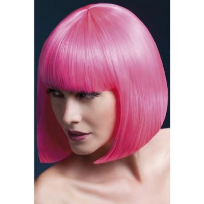 Perruque Elise rose fuchsia