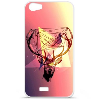 Coque en silicone imprimée compatible Wiko Lenny 2 Cerf Hipster