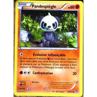 carte Pokémon 59/111 Pandespiègle 60 PV XY03 XY Poings Furieux NEUF FR État correct - Pokémon reconditionné disponible sur Fnac