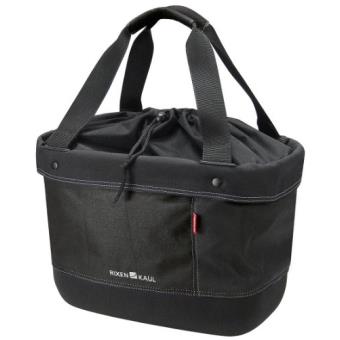 KlickFix Alingo Panier Vélo – 17 L, 7 Kg Max, Tissu Tricolore, Fond Mousse, Anse Chromée