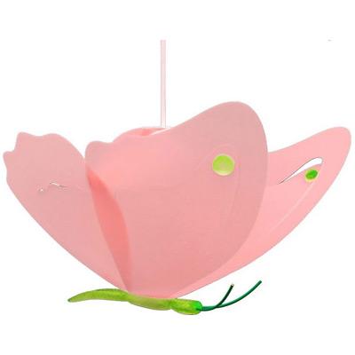 R. et M. Coudert - Suspension Papillon anis/rose