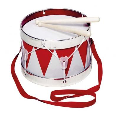 Tambour jouet bicolore en mé:tal