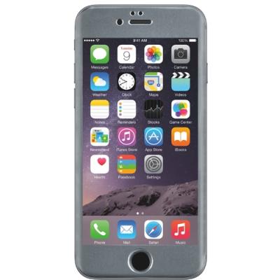 Protège-écran en verre trempé contour argent pour iphone 6 bbc