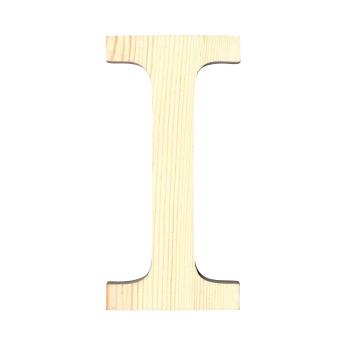 Lettre I - Hauteur 19 cm - Bois découpé - 1