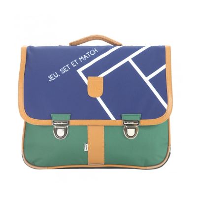 Cartable 39,5cm Miniséri Vert/Marine