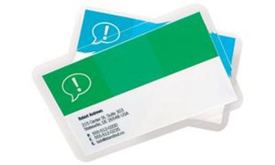 GBC - Pochettes à plastifier CardPouch, 65 x 95 mm, 500 mic, pqt 100
