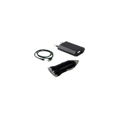 chargeur secteur maison auto voiture câble usb 3 en 1 ozzzo pour apple iphone 6