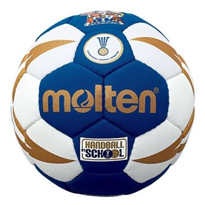 Molten ihf balle de handball approuvé club école blanc bleu doré