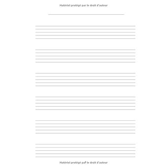 Cahier de Musique à Grosses Portées - Cahier de Musique - Papier