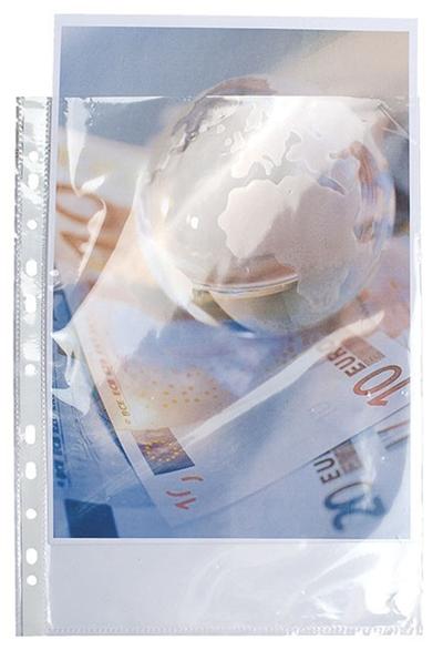 Pochette Exacompta - Sachet de 10 pochettes perfor&eacute;es polypro 320x240mm vertical lisse