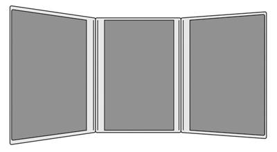 Etui Exacompta - Sachet de 10 étuis PVC 3 volets nouvelle carte grise 85x125mm