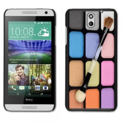 Coque noire pour HTC Desire 610 motif palette de maquillage