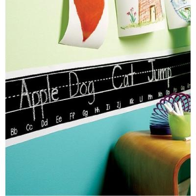 wallies kreidetafel bordüre alphabet
