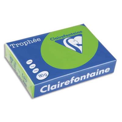 Ramette de 500 feuilles papier couleur TROPHEE 80 grammes format A3 vert