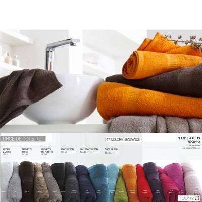 Linge de bain éponge maxi drap bain 90x150 cm today 500 g/m2
