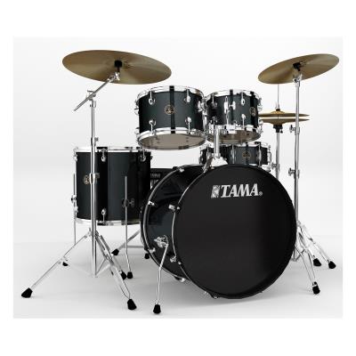Batteries acoustiques TAMA RM52KH6C-CCM KIT RHYTHM MATE 2014 FUSION 22 - 5 FÛTS AVEC ACCESSOIRES ET CYMBALES - CHARCOAL MIST Batteries Fusion 20