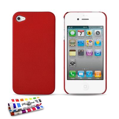 Coque ORIGINAL Ultra Fine Rouge , Le Pika,  Premium de MUZZANO pour APPLE IPHONE 4S