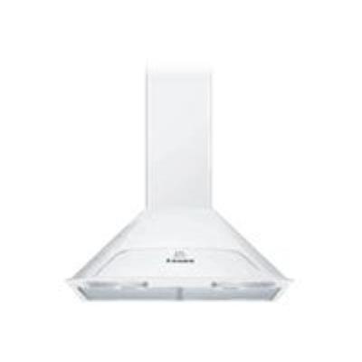 Indesit H 563 Wh - Hotte - Hotte Décorative - Largeur : 60 Cm - Profondeur : 51.5 Cm - Evacuation - Blanc