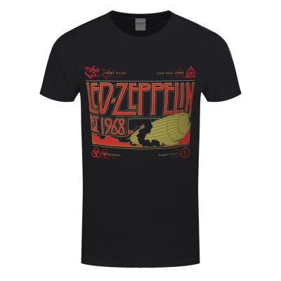 Led Zeppelin T-Shirt Zeppelin & Smoke Homme NoirNon Applicable