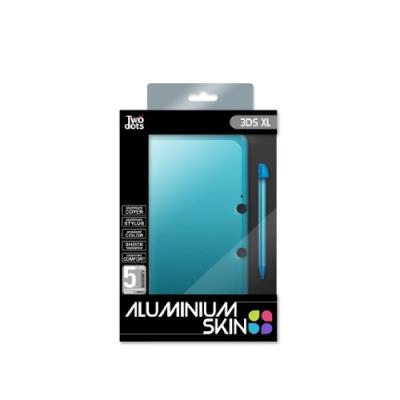 Skin protection Aluminium + Stylet - Icy Blue pour 3DSXL