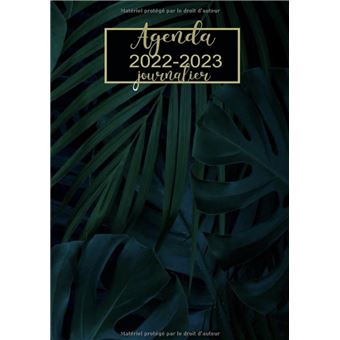 Agenda 2022-2023 journalier Planificateur 22/23 journalier grand format A4  -tropicale NLFBP Editions - broché - NLFBP Editions - Achat Livre