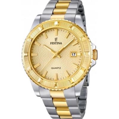 Montre Festina F16683 2 Montre Acier Argent Dorée Homme Montre Festina F16683 2 Montre Acier Argent Dorée Homme
