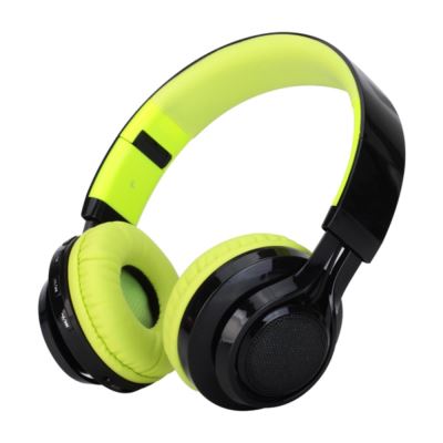 Casque Bluetooth ROMIX LED Stéréo Auxiliaire Microphone Micro SD - Vert