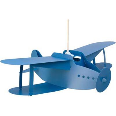 R. et M. Coudert - Suspension Avion biplan bleu