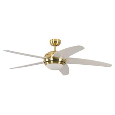 Pepeo ventilateur de plafond laiton melton, télécommande incluse blanc 13422010132_v2 ailes