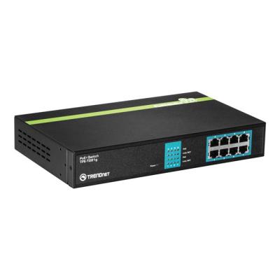 TRENDnet TPE TG81g GREENnet PoE+ Switch - switch - 8 poorten - rack-uitvoering