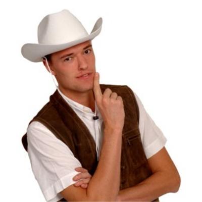 Chapeau Cowboy blanc