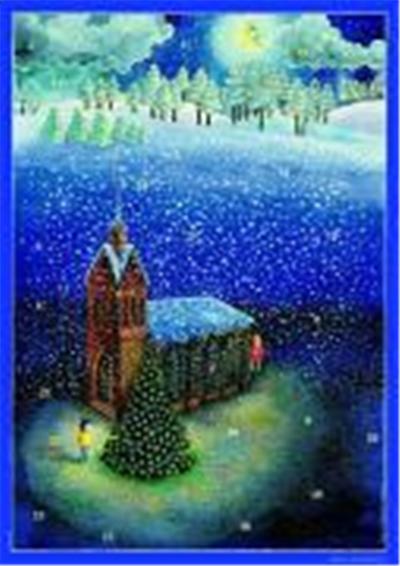 Rafi sucht das Christkind. Fensterbild-Advents-Kalender