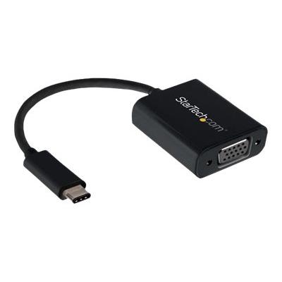 StarTech.com USB-C naar VGA adapter - USB Type-C naar VGA video converter - zwart externe video-adapter - zwart