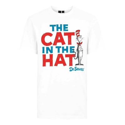 hommes Dr Seuss chat dans le chapeau T-shirt: grande