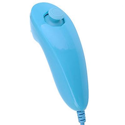 Qumox Bleu Manette Wii Nunchuk Compatible Avec Compatible Avec Nintendo Wii Wii Mini Wii U