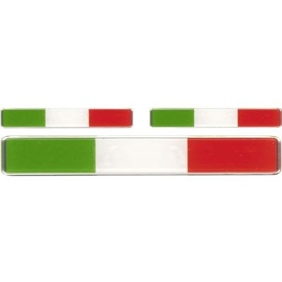 Autocollants 3D Drapeau italien 3 pièces