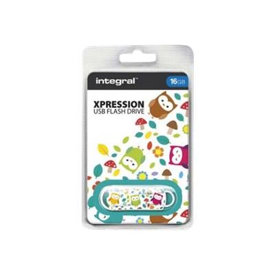 Integral Xpression Pattern Owls - clé USB - 16 Go