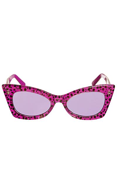Lunettes Léopard Violettes et Noires