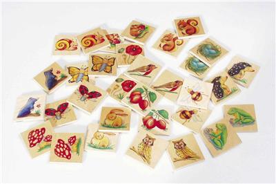 Jeu de mémoire Memory en bois Mary's Garden 32 pièces