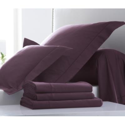 Taie d'oreiller Satin BLANC DES VOSGES 65 x 65 cm Cassis
