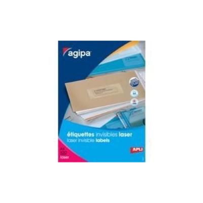 Etiquettes transparentes format 210x297 par 100 étiquettes apli a130140
