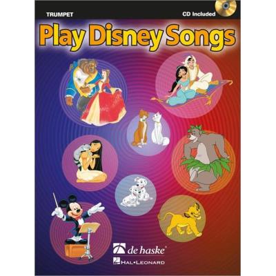 Partitions variété, pop, rock DEHASKE PLAY DISNEY SONGS - TROMPETTE + CD Musique films - comédies musical