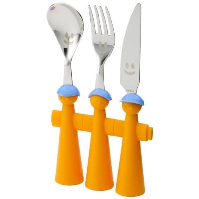 RIVADOSSI TREBIMBI PUPPETS COUVERTS ENFANT ORANGE 3 PIÈCES
