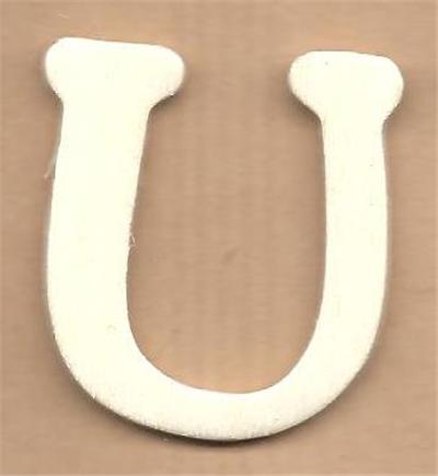Lettre en bois 4 cm U