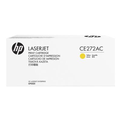 HP 650A - geel - origineel - tonercartridge ( CE272AC ) - Contract