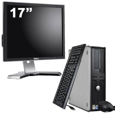 Ordinateur Dell Optiplex 760 Desktop + Ecran 17'' - Gris - Intel Core Duo E5200 / 2.5 GHz - RAM 4 Go - HDD 500 Go - DVD - Gigabit Ethernet - Windows 7
